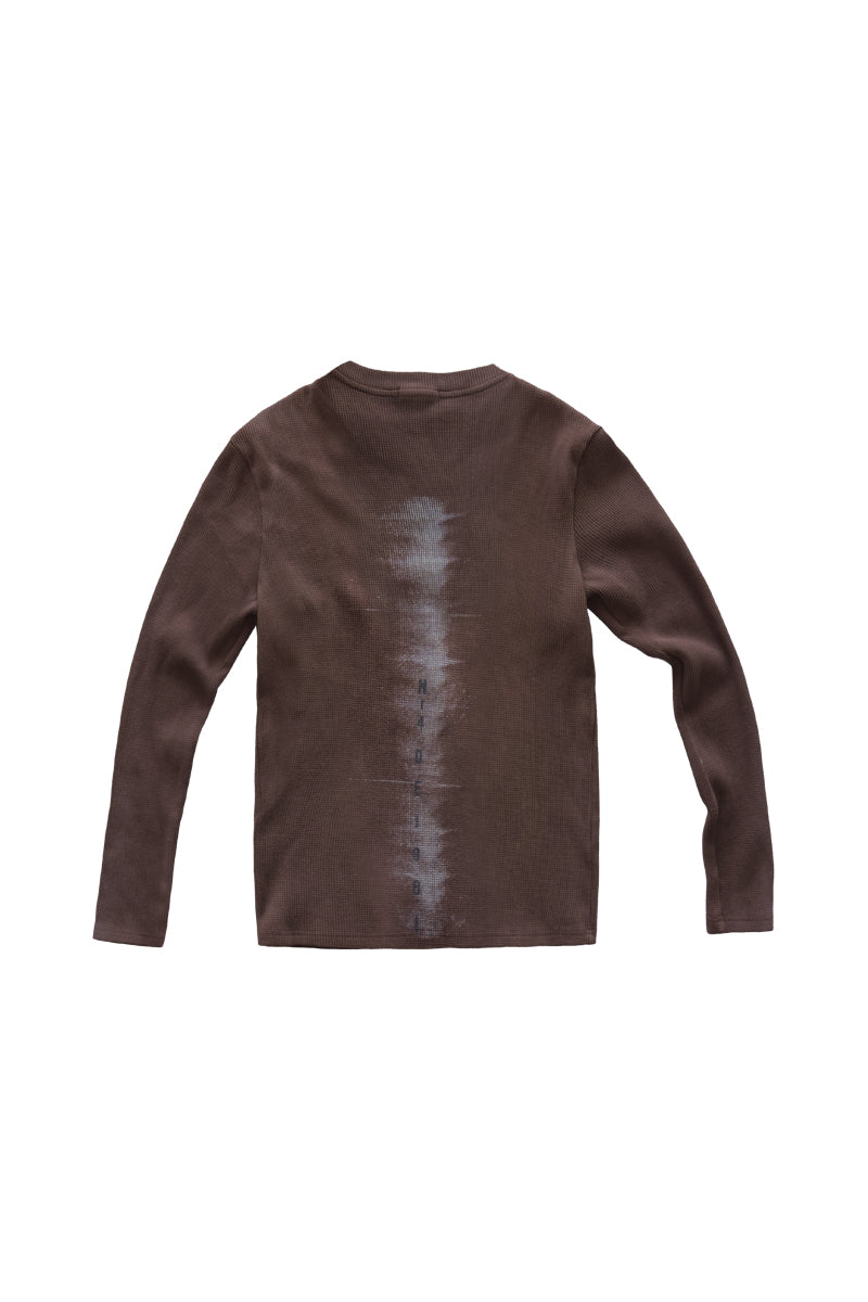 Washed Thermal Henley – Deep V