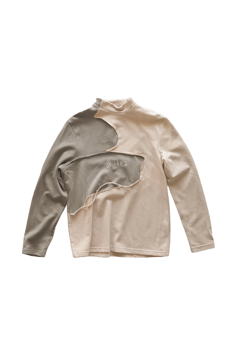 Two-Tone Wave Cut Top