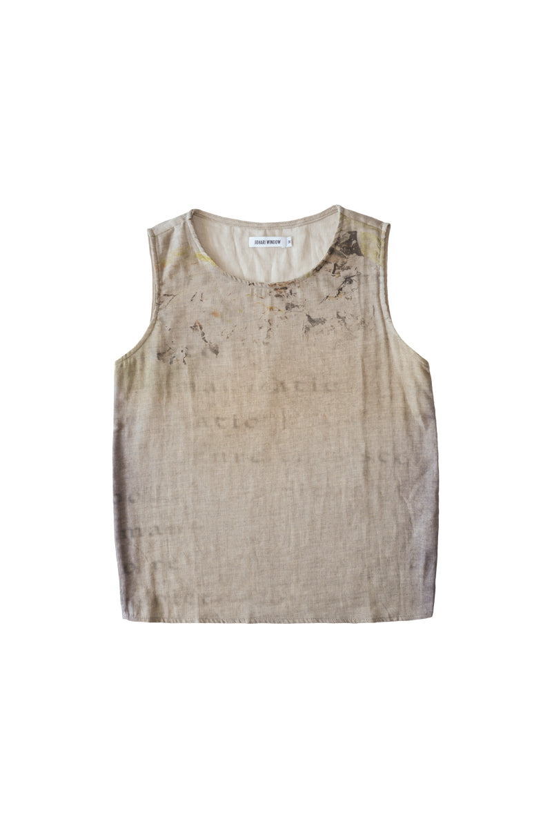 Faded Script Tank