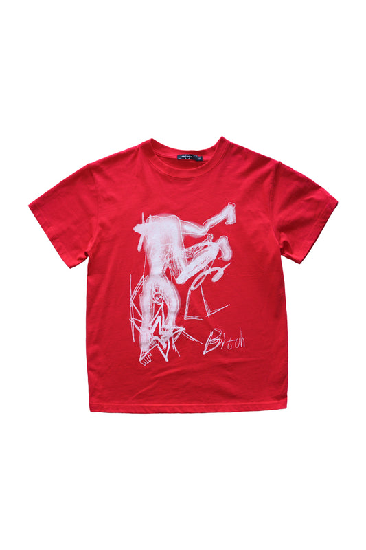 Sketch Figure Tee – Red