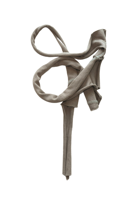 aw Edge Twisted Jersey Scarf – Ash Taupe
