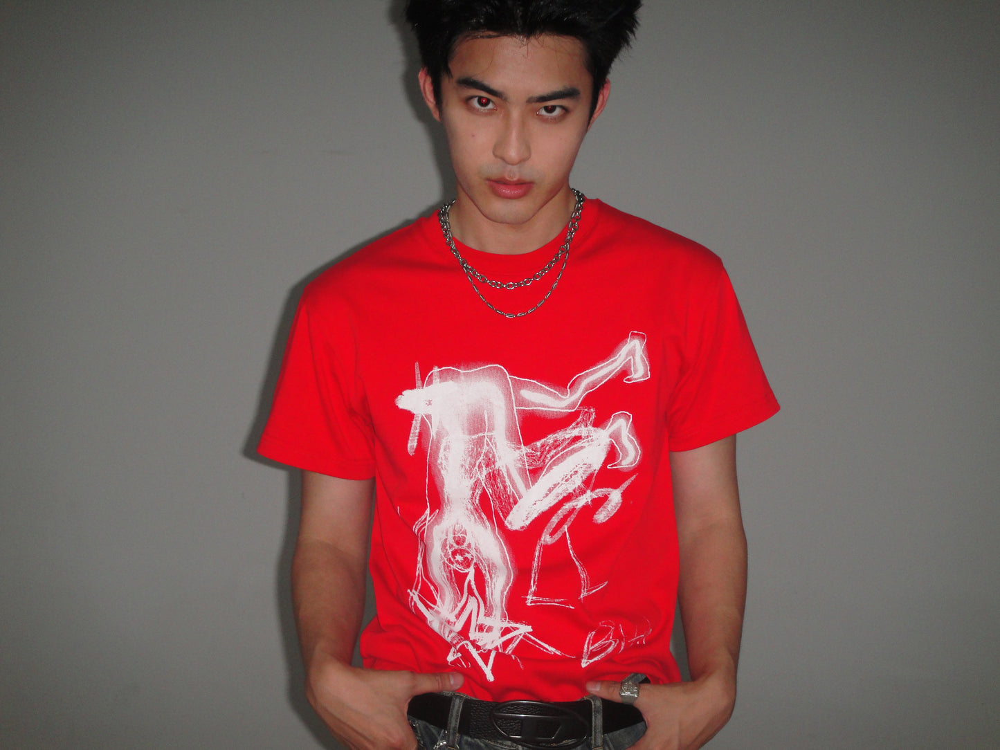 short sleeve t-shirt Red