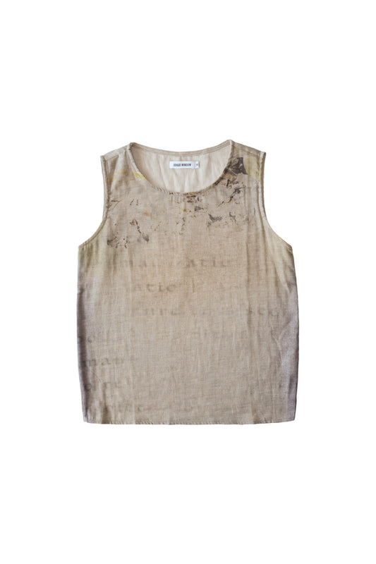 Faded Script Tank