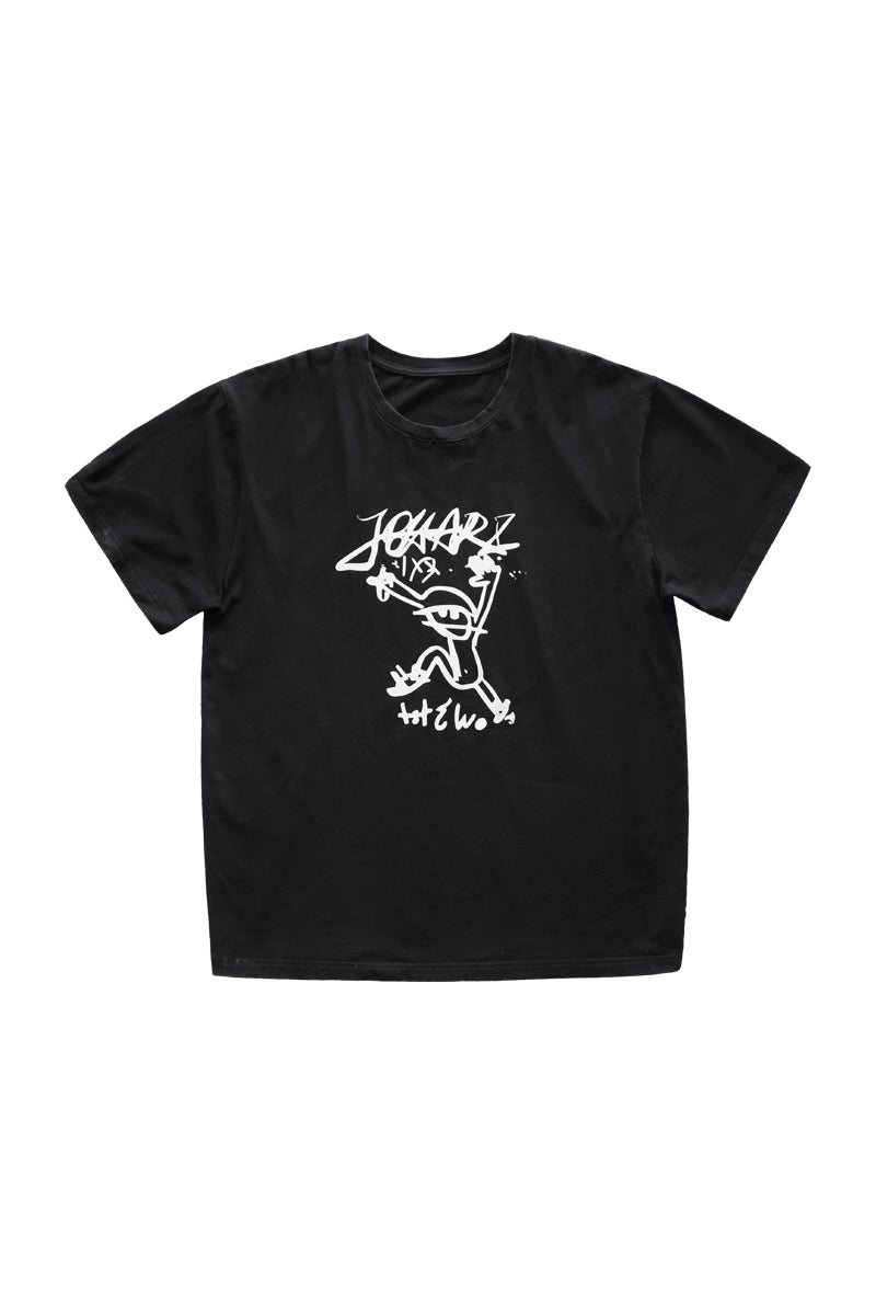 Graffiti Figure Tee – Black