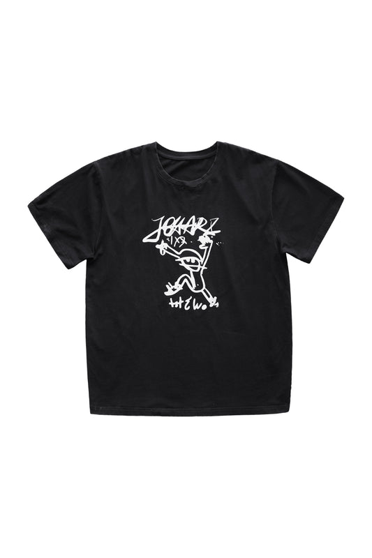 Graffiti Figure Tee – Black